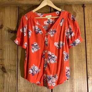 Anthropologie Maeve Buttondown Blouse